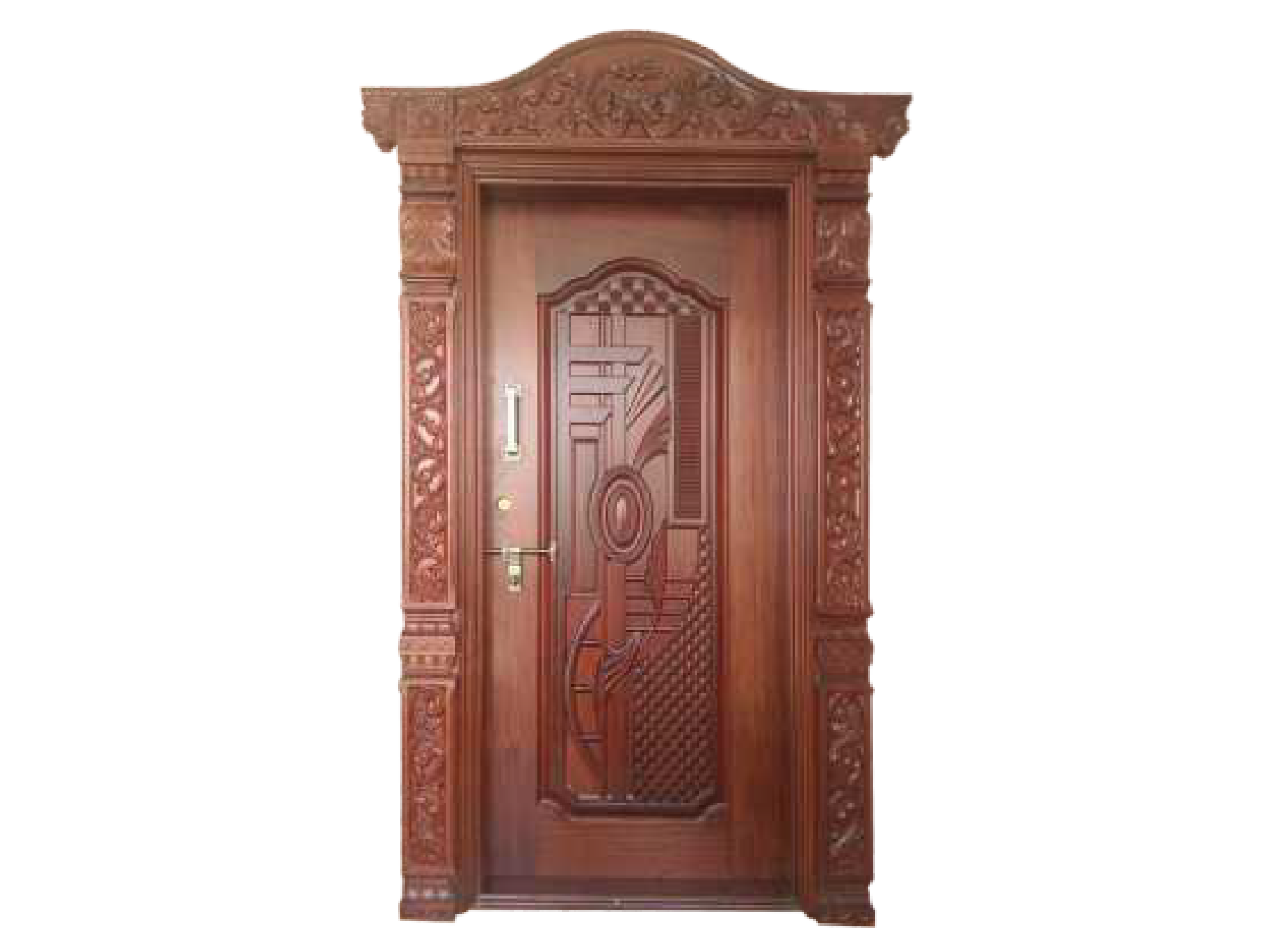 Teak wood temple doors